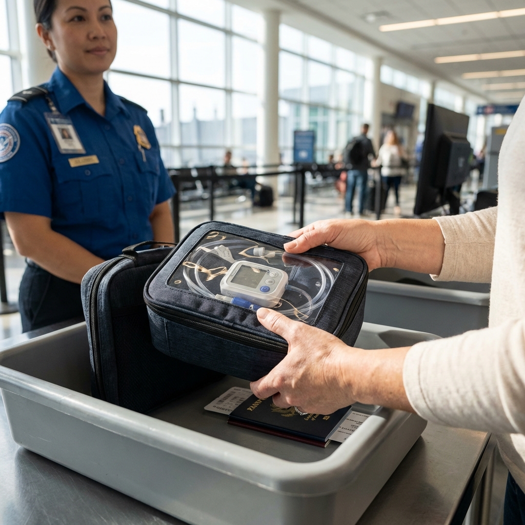 How to travel with a CPAP or other medical device through U.S. airports (logistics-only)