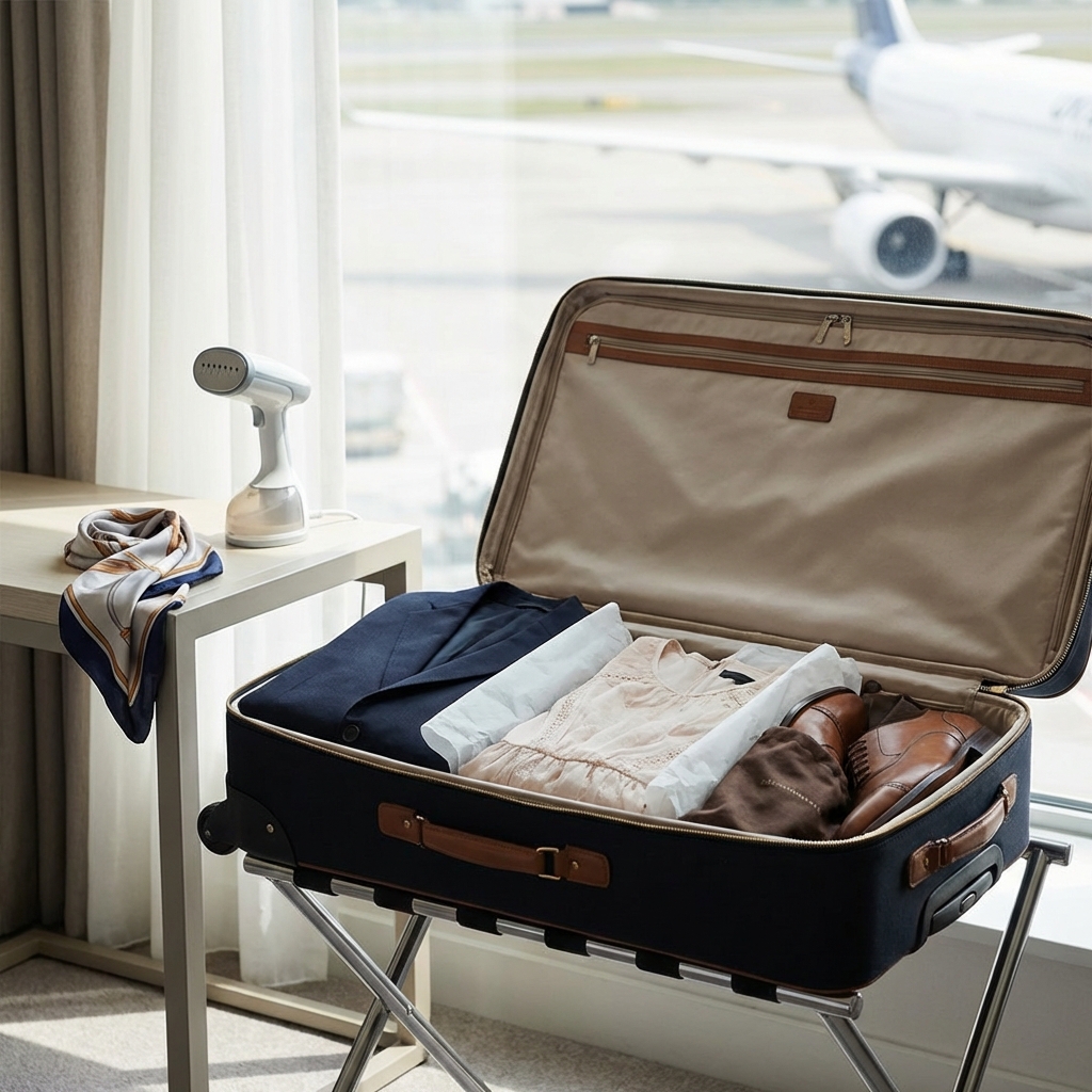 How to travel with a wedding guest outfit (or formalwear) without wrinkles or panic
