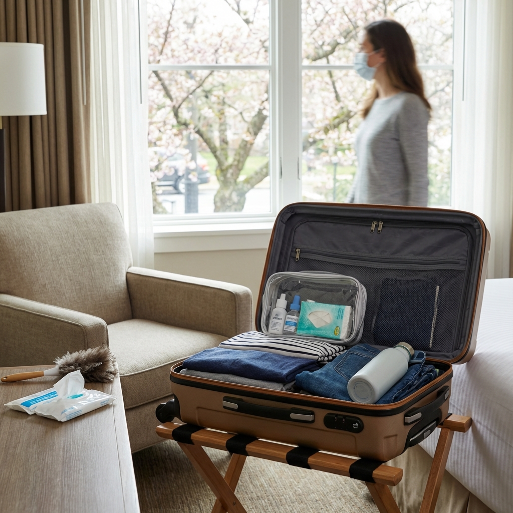How to pack and travel with spring allergies in mind (comfort planning, not medical advice)