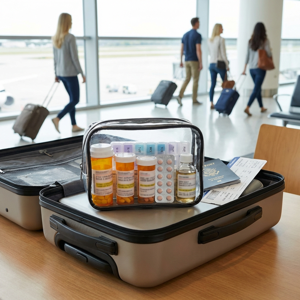 How to travel with medications safely and smoothly (airport logistics only)