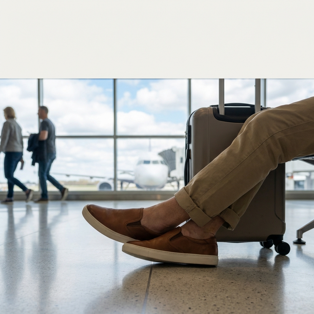 How to choose travel-friendly shoes for airport days (comfort, security, weather)
