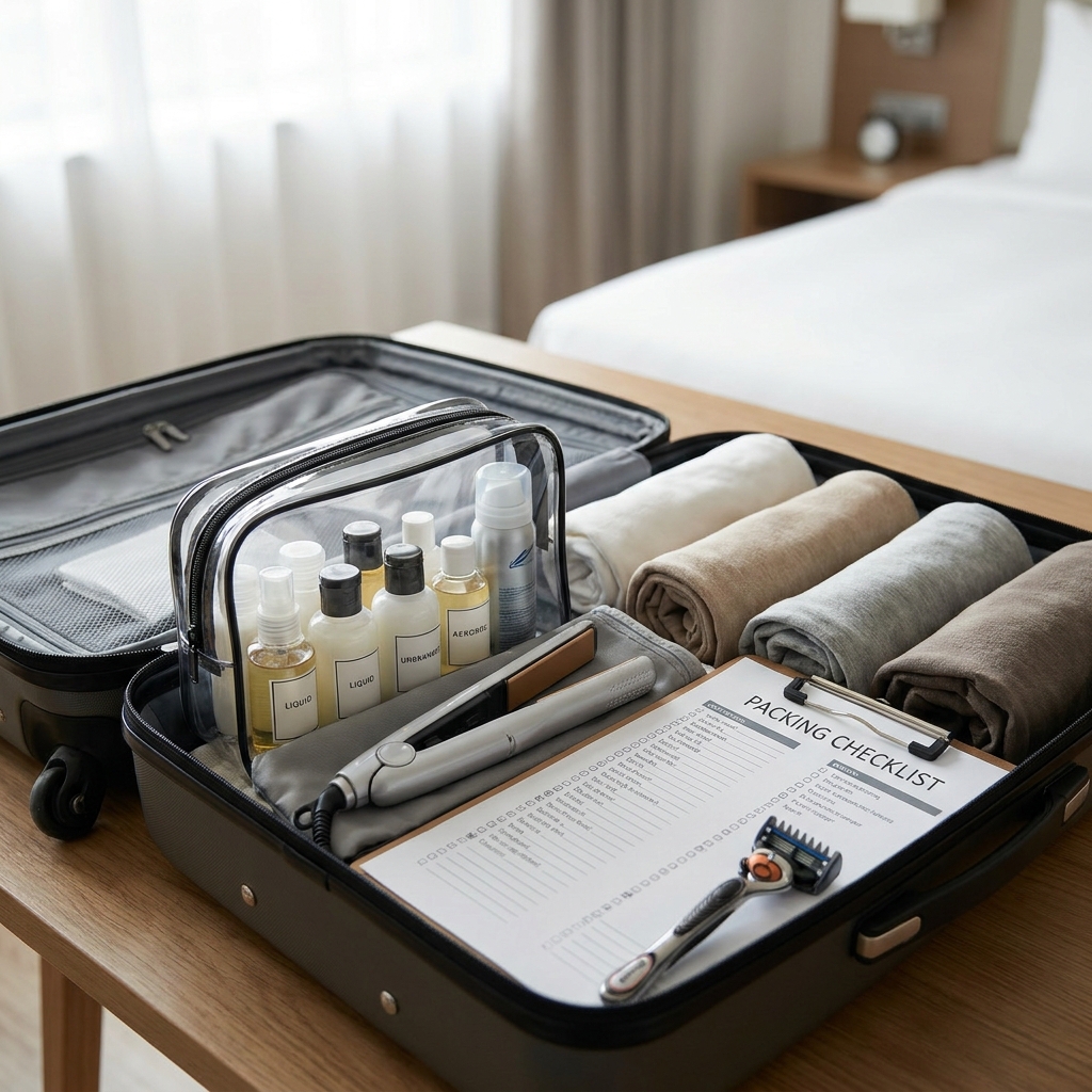 Flying with hair tools and beauty items: TSA-friendly packing for summer trips (flat irons, curling wands, aerosols)