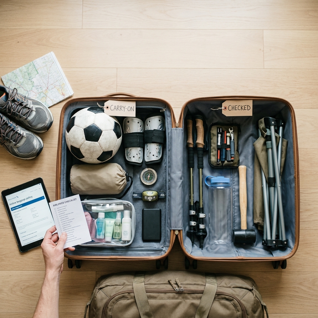Flying with sports and camp gear: a verification-first packing guide for late-summer trips