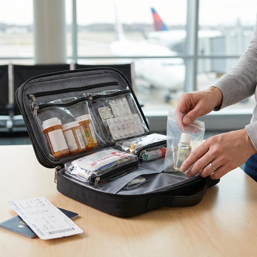 Traveling with medications and health essentials: a TSA-friendly, not-medical-advice packing guide